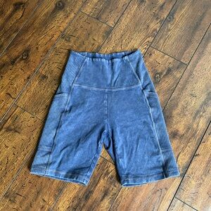 Aerie Indigo Bike Shorts